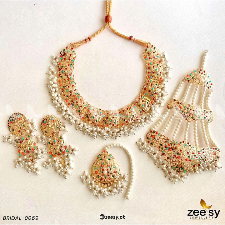 Bridal-0069 Bridal Set - Zeesy Jewellery Pakistan | Premium Artificial & Imitation Jewellery