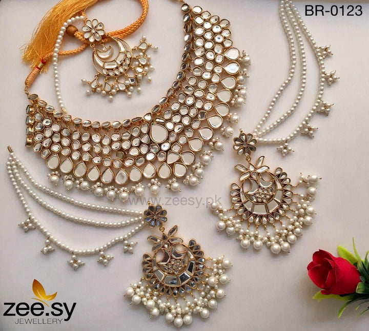 Penta Bridal-0123 Bridal Set - Zeesy Jewellery Pakistan | Premium Artificial & Imitation Jewellery
