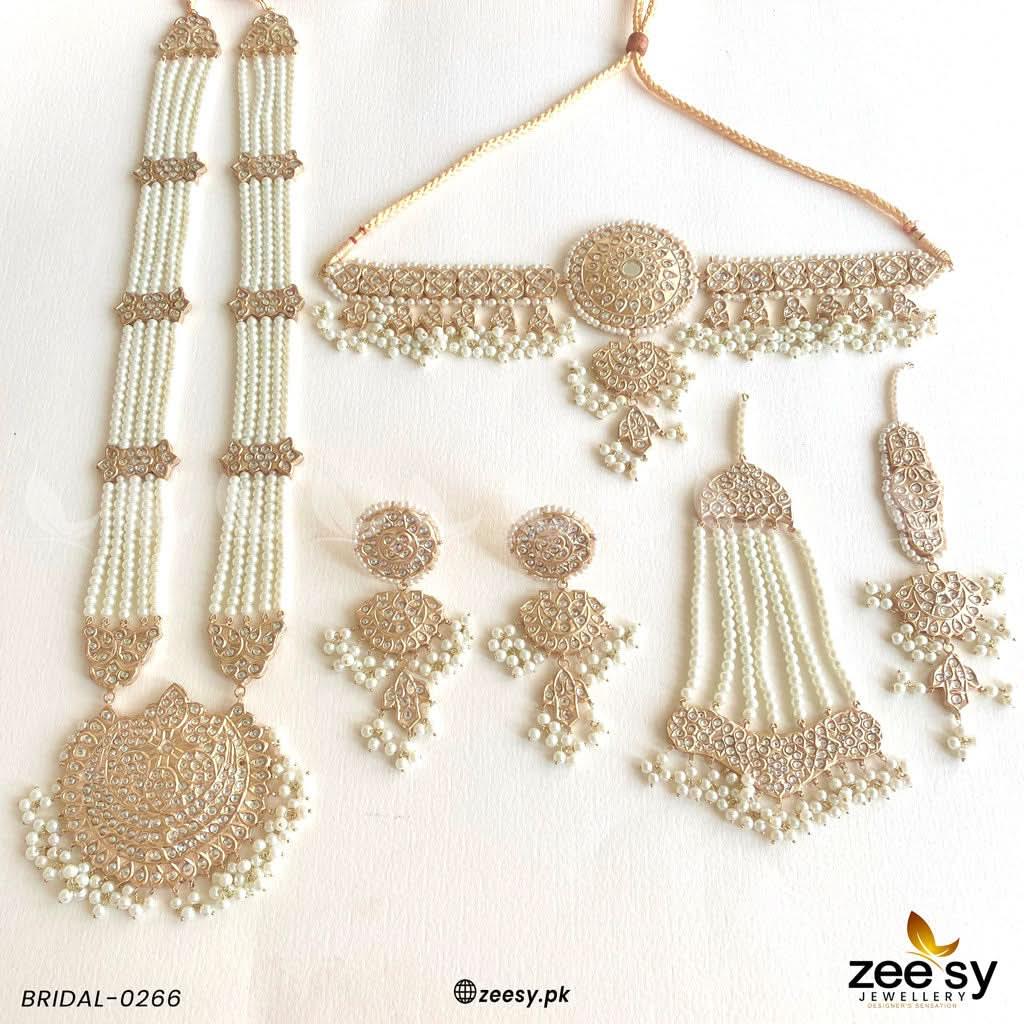 Regal Pearl Jhoomar Bridal Set - Zeesy.pk