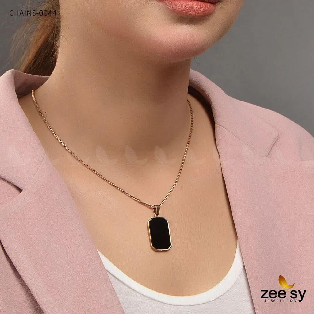 Chains - 0044 Golden Black chains - Zeesy Jewellery Pakistan | Premium Artificial & Imitation Jewellery