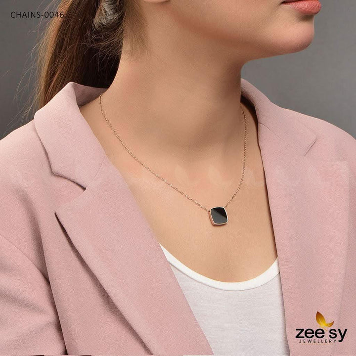 Chains-0046 Golden Black chains - Zeesy Jewellery Pakistan | Premium Artificial & Imitation Jewellery