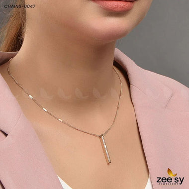 Chains-0047 Golden White chains - Zeesy Jewellery Pakistan | Premium Artificial & Imitation Jewellery