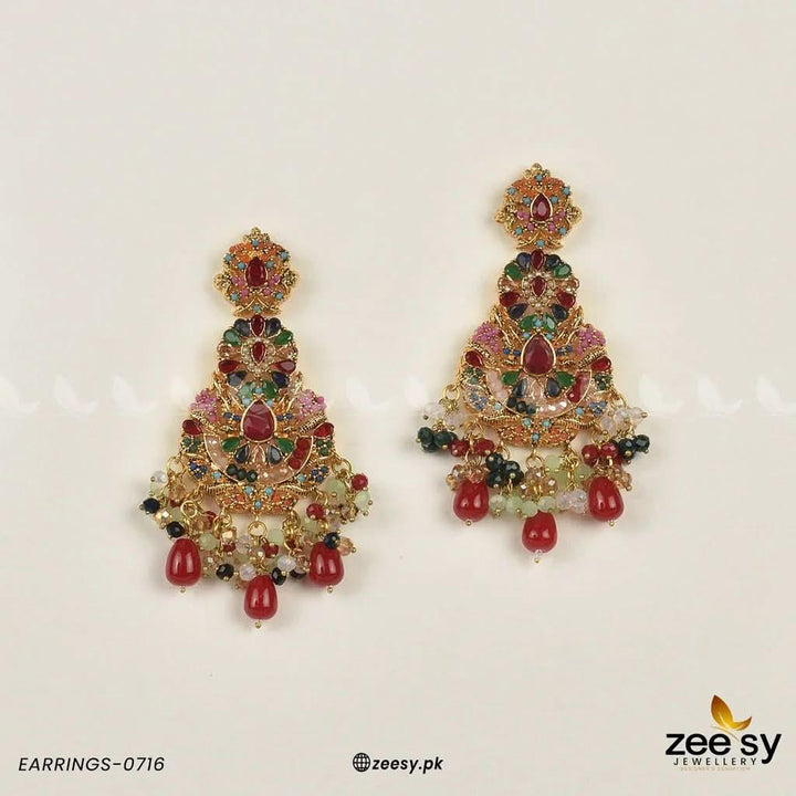EARRINGS-0716 Multi Earrings - Zeesy Jewellery Pakistan | Premium Artificial & Imitation Jewellery