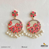 EARRINGS-0767 Pink Earrings - Zeesy Jewellery Pakistan | Premium Artificial & Imitation Jewellery