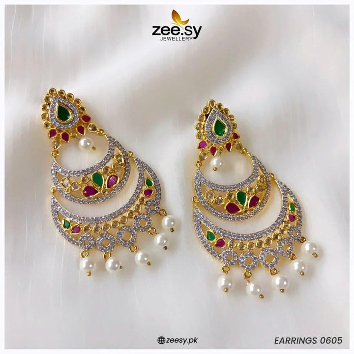 EARRINGS-0605 Earrings - Zeesy Jewellery Pakistan | Premium Artificial & Imitation Jewellery