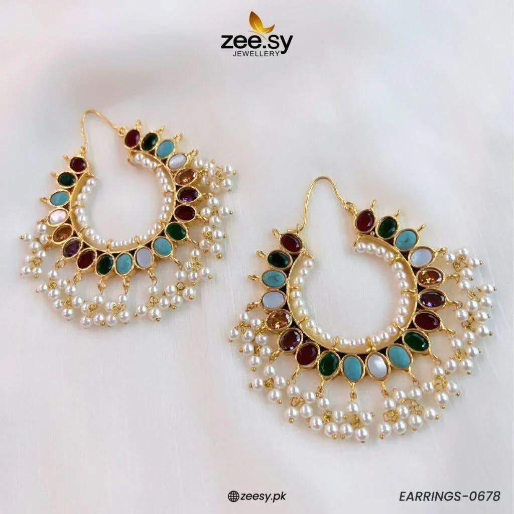 EARRINGS-0678 Earrings - Zeesy Jewellery Pakistan | Premium Artificial & Imitation Jewellery