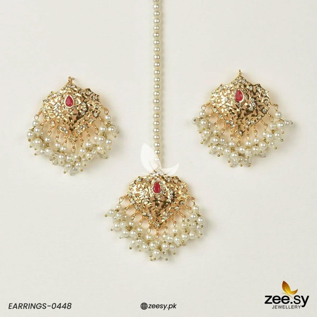 Hyderabadi Earrings-0448 - Zeesy.pk