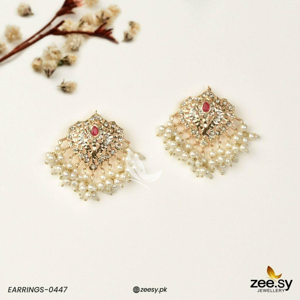 HYDERABADI EARRINGS-0447 - Zeesy.pk