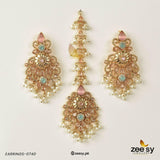 Spark Earrings-0740 Pink Mint-Gren Earrings - Zeesy Jewellery Pakistan | Premium Artificial & Imitation Jewellery
