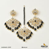 Sunflower Earrings-0305 Black Earrings - Zeesy Jewellery Pakistan | Premium Artificial & Imitation Jewellery
