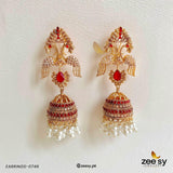 EARRINGS-0746 Red Earrings - Zeesy Jewellery Pakistan | Premium Artificial & Imitation Jewellery