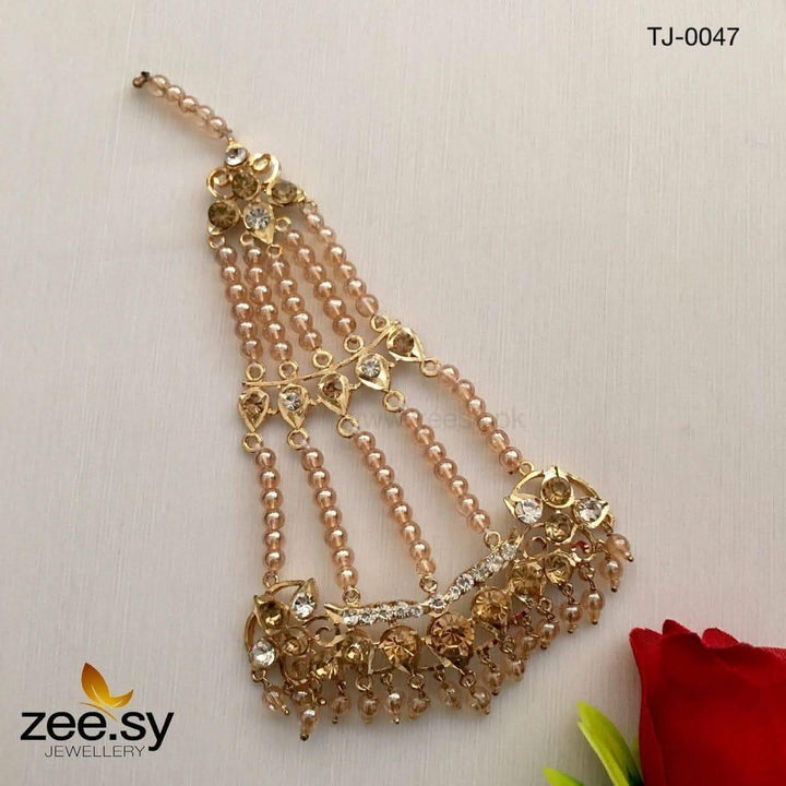 JHUMAR-0047 Champagne jhumar - Zeesy Jewellery Pakistan | Premium Artificial & Imitation Jewellery