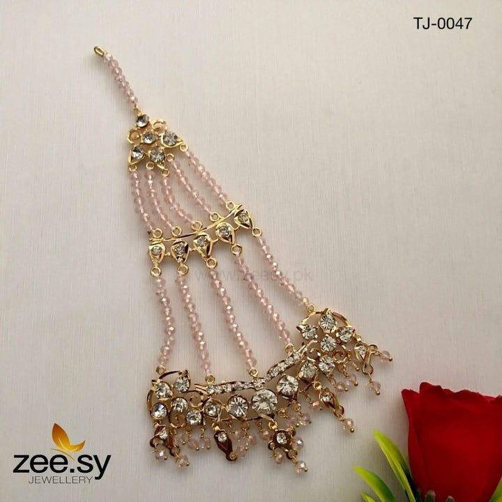 JHUMAR-0047 Pink jhumar - Zeesy Jewellery Pakistan | Premium Artificial & Imitation Jewellery