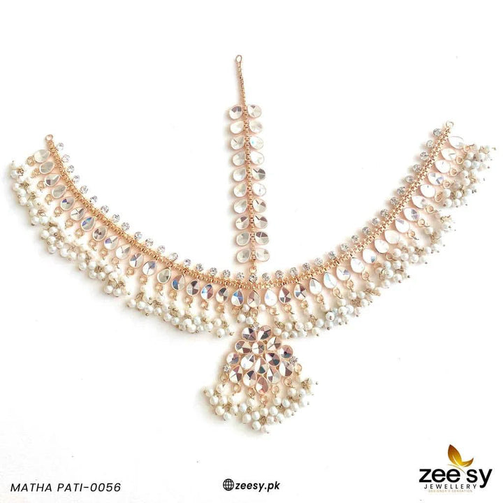 MATHA PATI-0056 Golden MATHA PATI - Zeesy Jewellery Pakistan | Premium Artificial & Imitation Jewellery