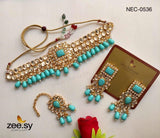 KUNDAN NECKLACE - 0536 - Zeesy.pk