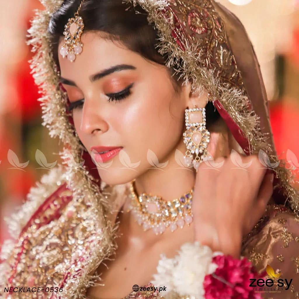 KUNDAN NECKLACE - 0536 - Zeesy.pk