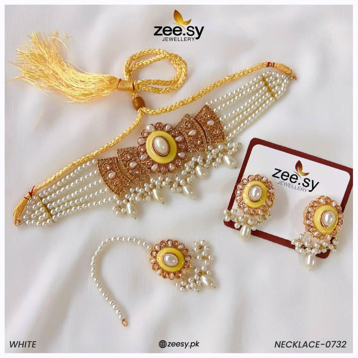 NECKLACE-0732 Pearl Necklace Sets - Zeesy Jewellery Pakistan | Premium Artificial & Imitation Jewellery