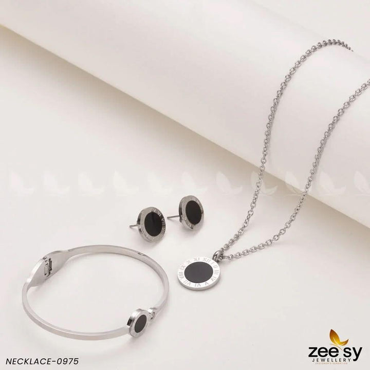 NECKLACE-0975 Black Necklace Sets - Zeesy Jewellery Pakistan | Premium Artificial & Imitation Jewellery