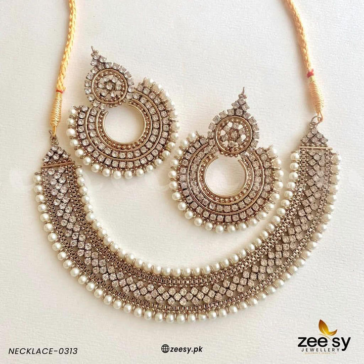 NECKLACE-0313 Pearl Necklace Sets - Zeesy Jewellery Pakistan | Premium Artificial & Imitation Jewellery
