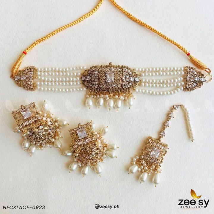 NECKLACE-0923 Pearl Necklace Sets - Zeesy Jewellery Pakistan | Premium Artificial & Imitation Jewellery