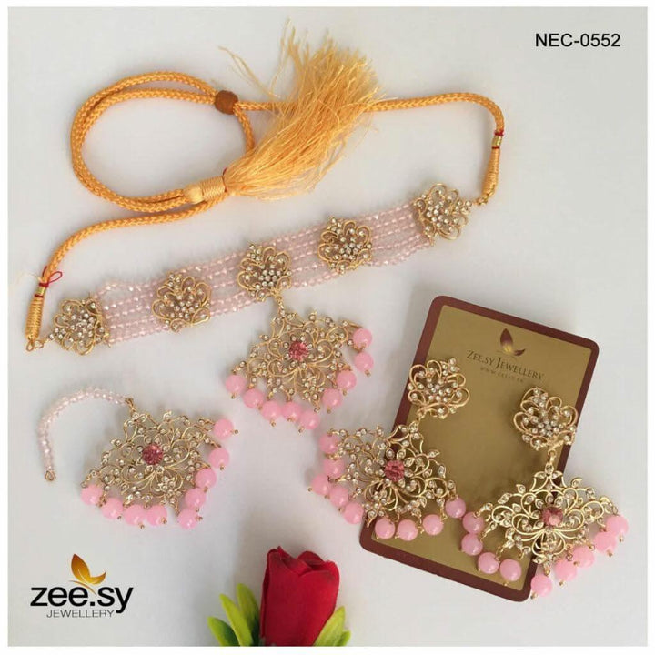 CRYSTAL NECKLACE-0552 Necklace Sets - Zeesy Jewellery Pakistan | Premium Artificial & Imitation Jewellery
