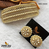 Elegant Beaded Pearl Choker Set - Zeesy.pk