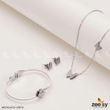 NECKLACE-0974 Silver Necklace Sets - Zeesy Jewellery Pakistan | Premium Artificial & Imitation Jewellery