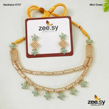 PARTY WEAR NECKLACE-0707 - Zeesy.pk