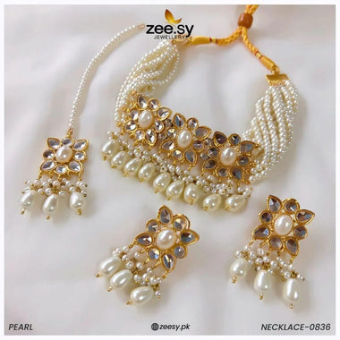 NECKLACE-0836 Pearl Necklace Sets - Zeesy Jewellery Pakistan | Premium Artificial & Imitation Jewellery