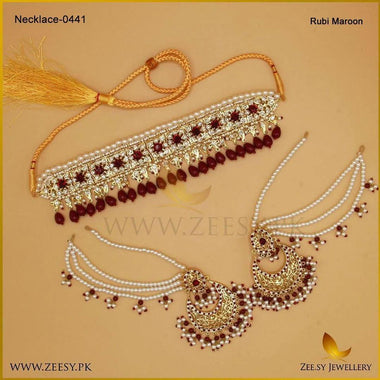 NECKLACE-0441 Rubi Necklace Sets - Zeesy Jewellery Pakistan | Premium Artificial & Imitation Jewellery