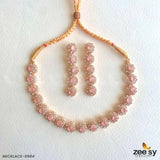 NECKLACE-0985 Mint Pink Necklace Sets - Zeesy Jewellery Pakistan