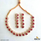 NECKLACE-0985 Red Necklace Sets - Zeesy Jewellery Pakistan