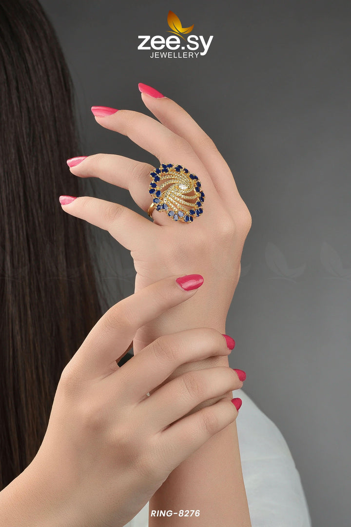 Rhinestone Ring-8276 Rings - Zeesy Jewellery Pakistan | Premium Artificial & Imitation Jewellery