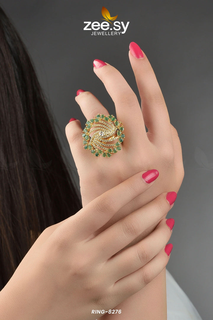 Rhinestone Ring-8276 Rings - Zeesy Jewellery Pakistan | Premium Artificial & Imitation Jewellery