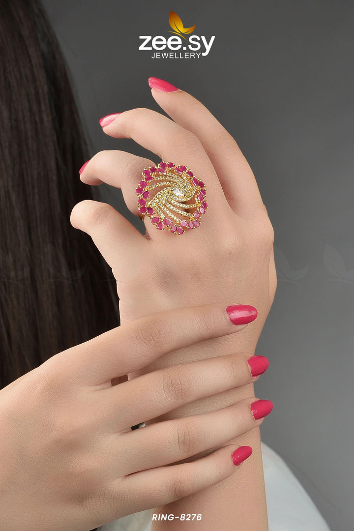 Rhinestone Ring-8276 Rings - Zeesy Jewellery Pakistan | Premium Artificial & Imitation Jewellery