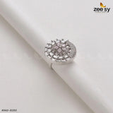 RING-8260 Silver Mint Pink Rings - Zeesy Jewellery Pakistan | Premium Artificial & Imitation Jewellery