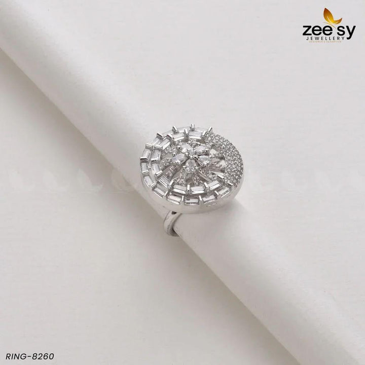 RING-8260 Silver White Rings - Zeesy Jewellery Pakistan | Premium Artificial & Imitation Jewellery