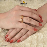 RING-8286 Golden Champagne Rings - Zeesy Jewellery Pakistan | Premium Artificial & Imitation Jewellery