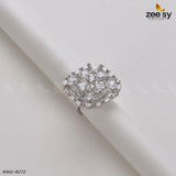 Cubic Ring-8272 Silver White Rings - Zeesy Jewellery Pakistan | Premium Artificial & Imitation Jewellery